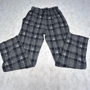Black and Gray Lounge/Sleepware‎ with Elastic Waistband Mens Large